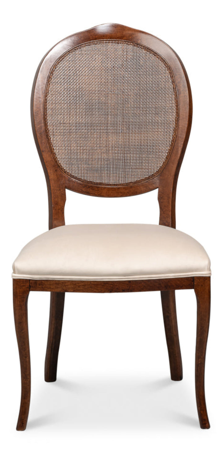 Oval Cane Back Side Chair