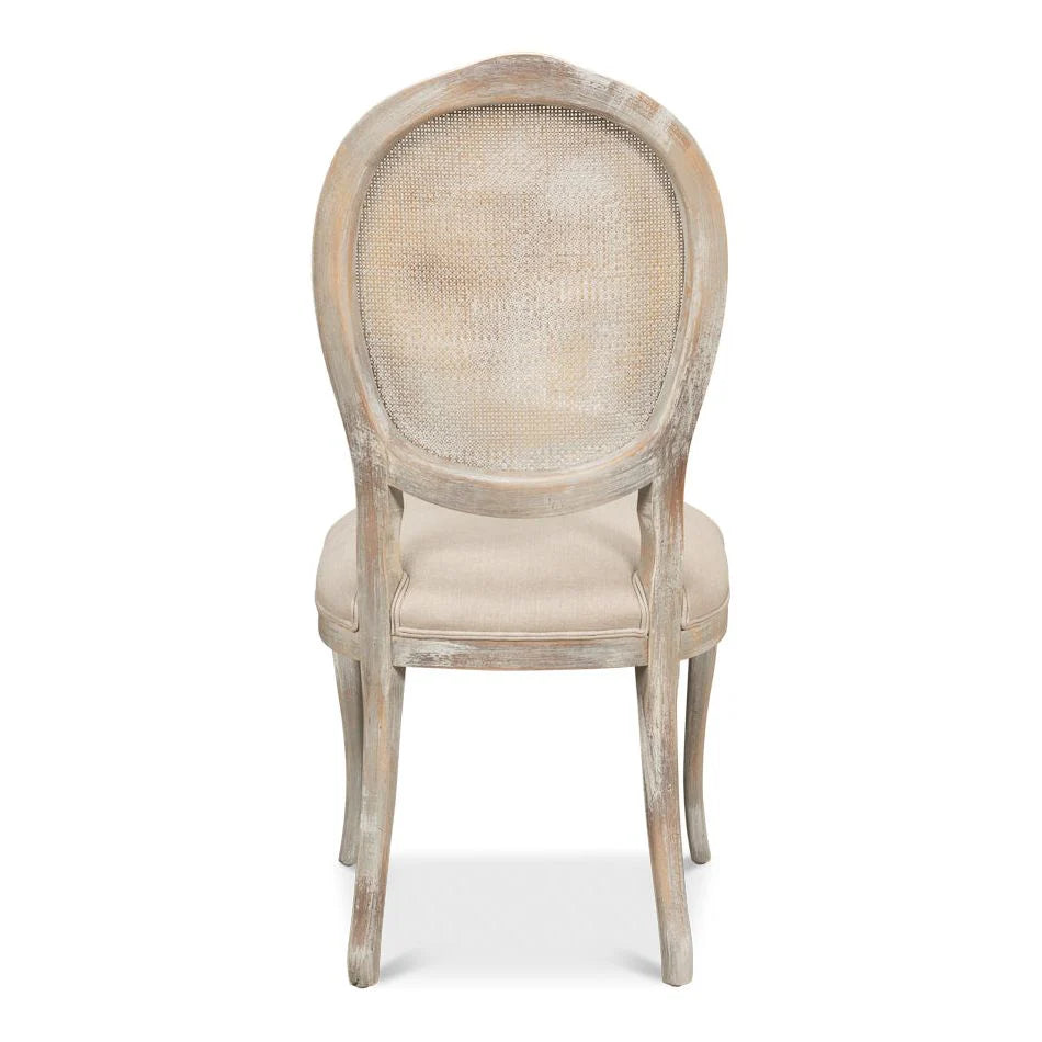 Oval Cane Back Side Chair
