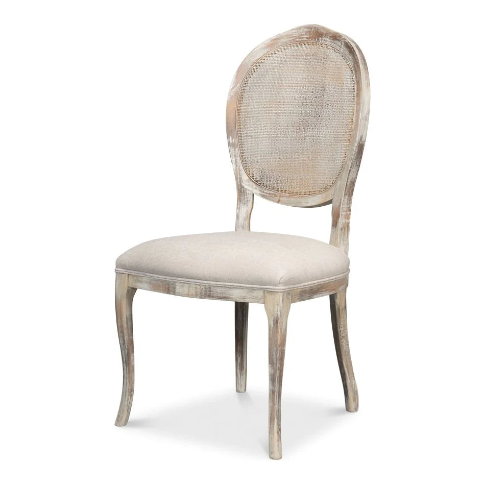 Oval Cane Back Side Chair