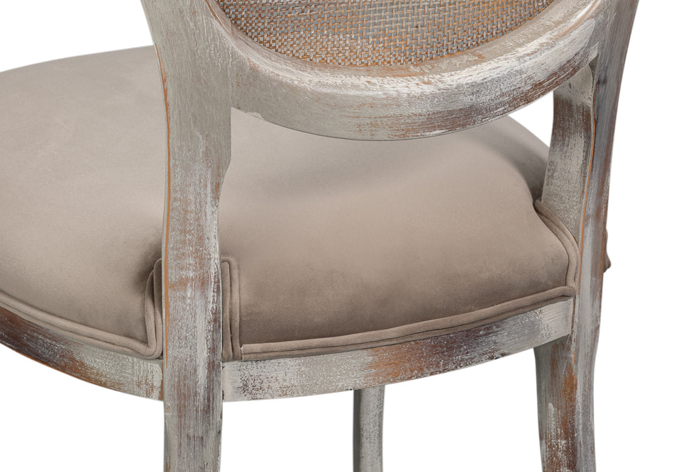 Oval Cane Back Side Chair