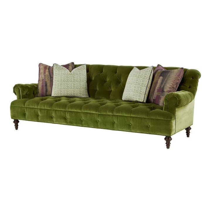 Sofas Winger Tufted Scroll Arm Sofa - Green