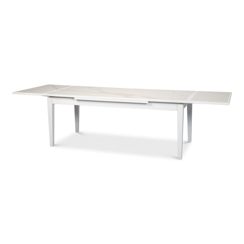 Rect. Extension Dining Table-SARREID-SARREID-U149-AS08-Dining TablesWhite Eclectic-2-France and Son