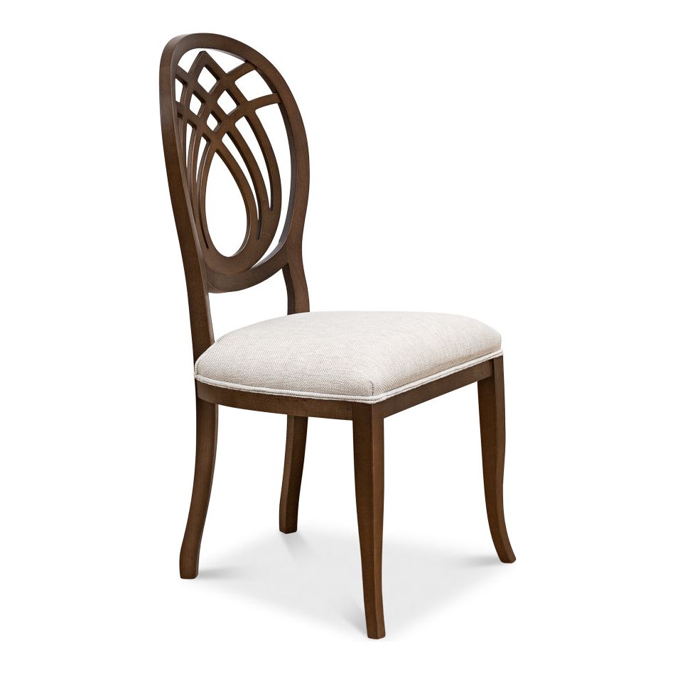 Dining Chairs Goccia Side Chair, Driftwood, Oatmeal