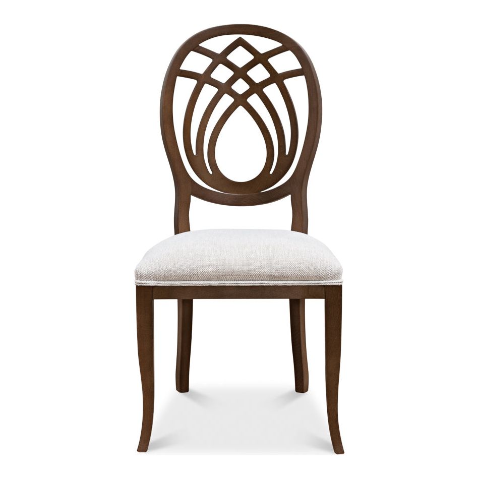 Dining Chairs Goccia Side Chair, Driftwood, Oatmeal