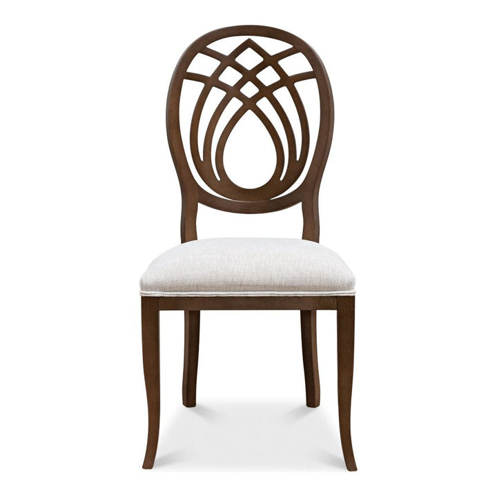 Dining Chairs Goccia Side Chair, Driftwood, Oatmeal