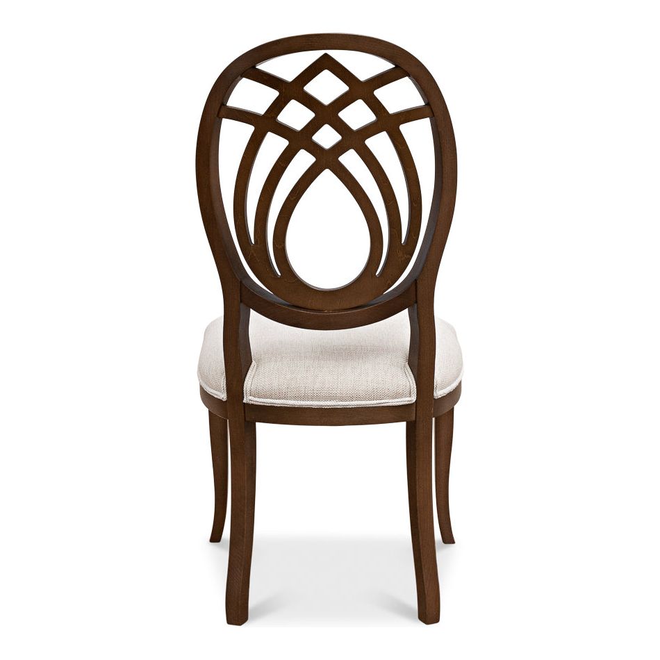Dining Chairs Goccia Side Chair, Driftwood, Oatmeal