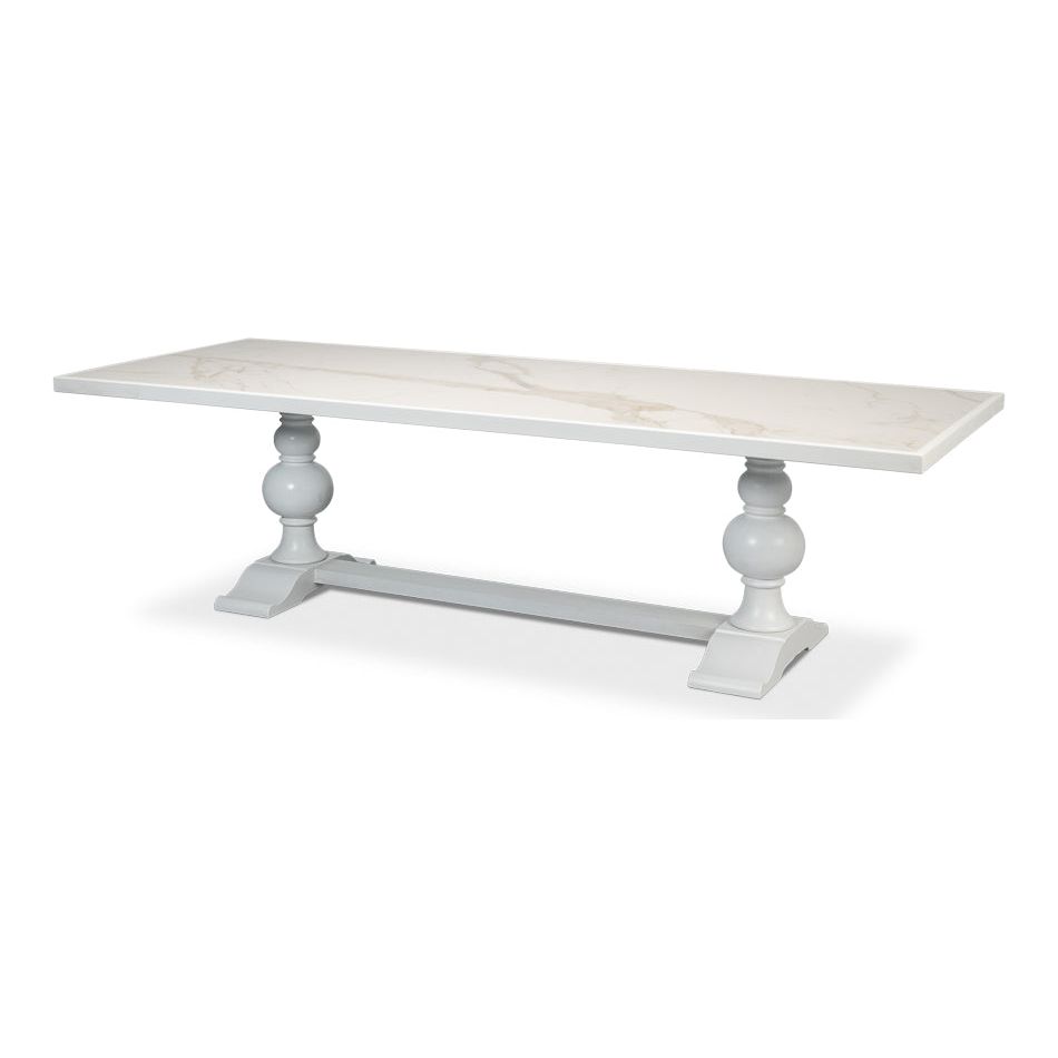 Rectangular Dining Table with  Marble Top