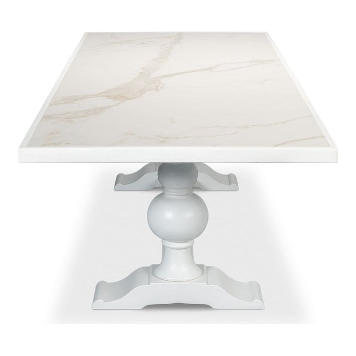 Rectangular Dining Table with  Marble Top