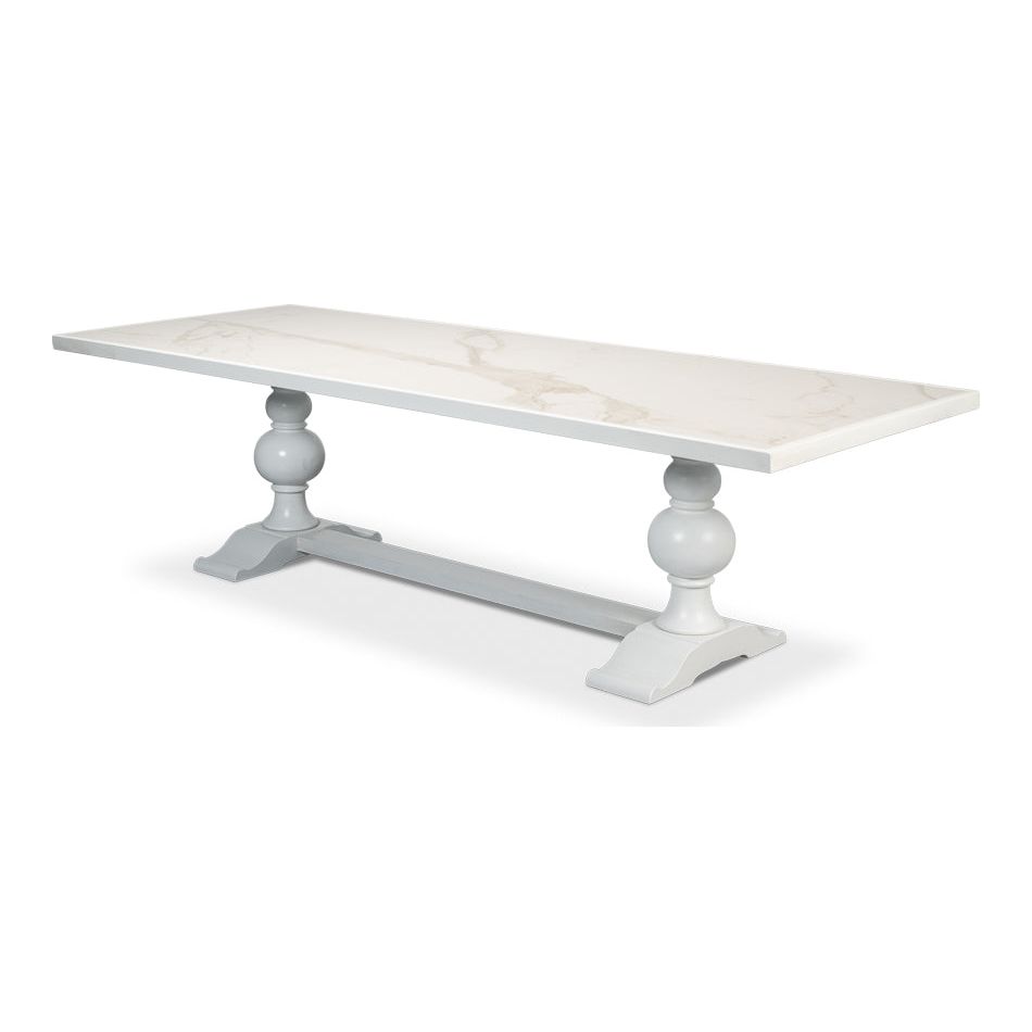 Rectangular Dining Table with  Marble Top