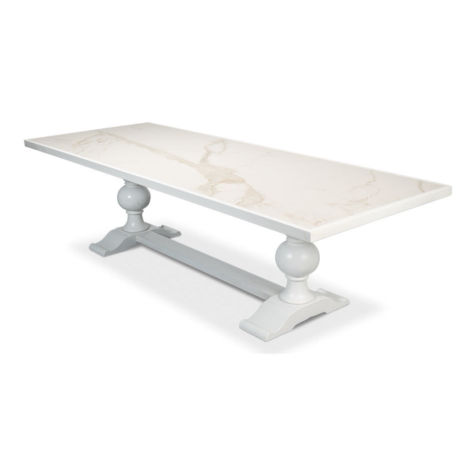 Rectangular Dining Table with  Marble Top