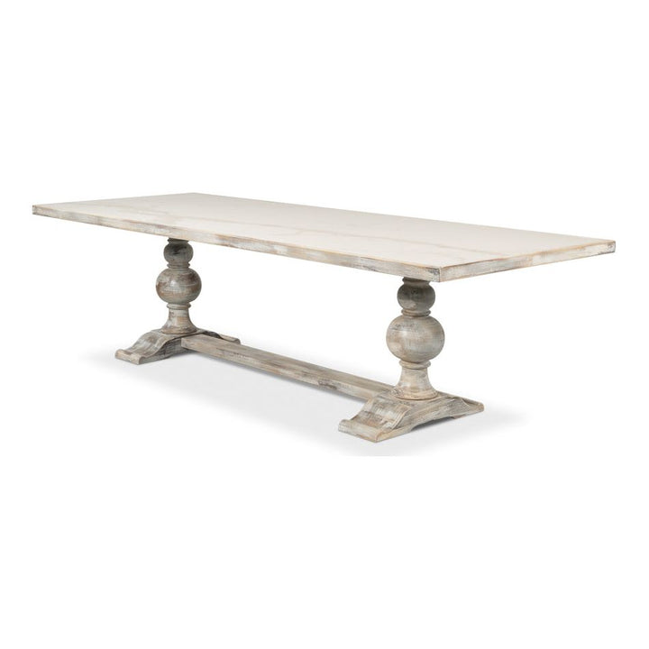 Rectangular Dining Table with  Marble Top