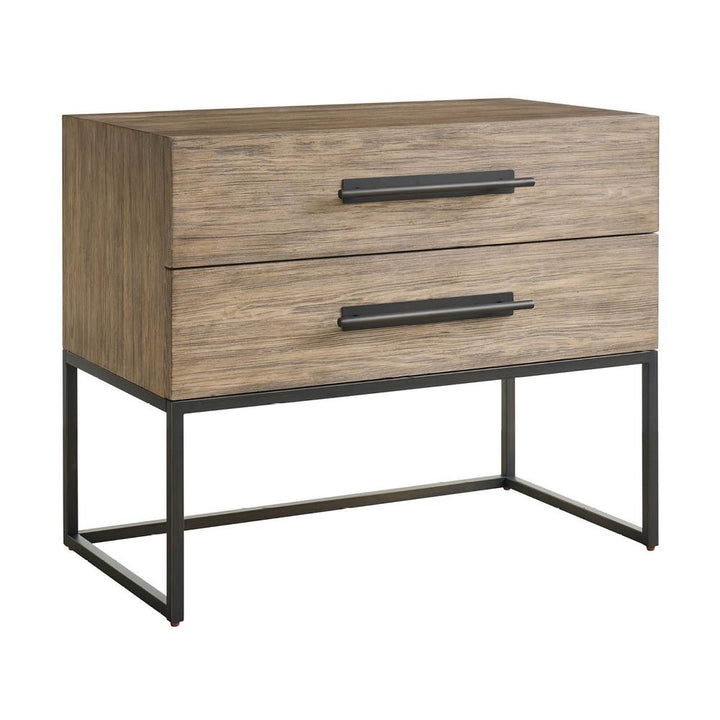 Boulder Metal Base Nightstand