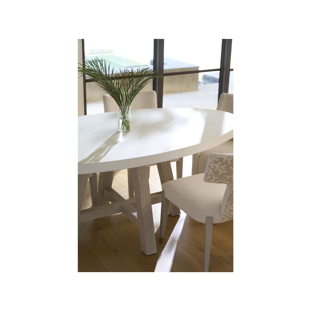 Dockside Dining Table - Oval White Top