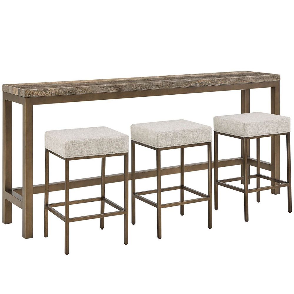 Brindle Console W Stools