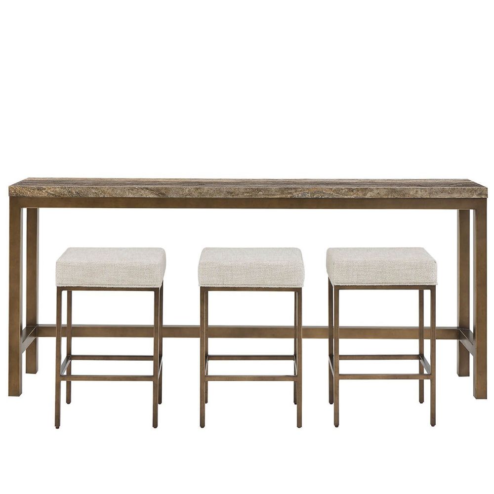 Brindle Console W Stools