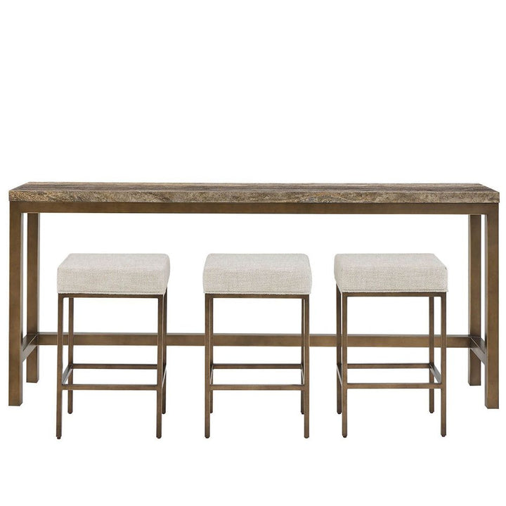 Brindle Console W Stools