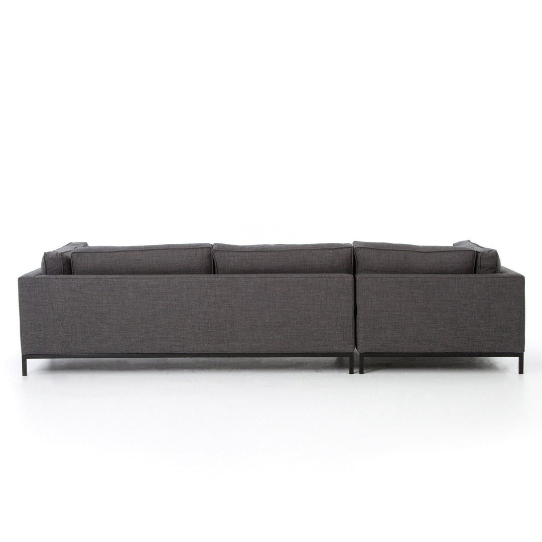 Hudson 2-Piece Chaise Sectional - Bennett Charcoal - Left Chaise