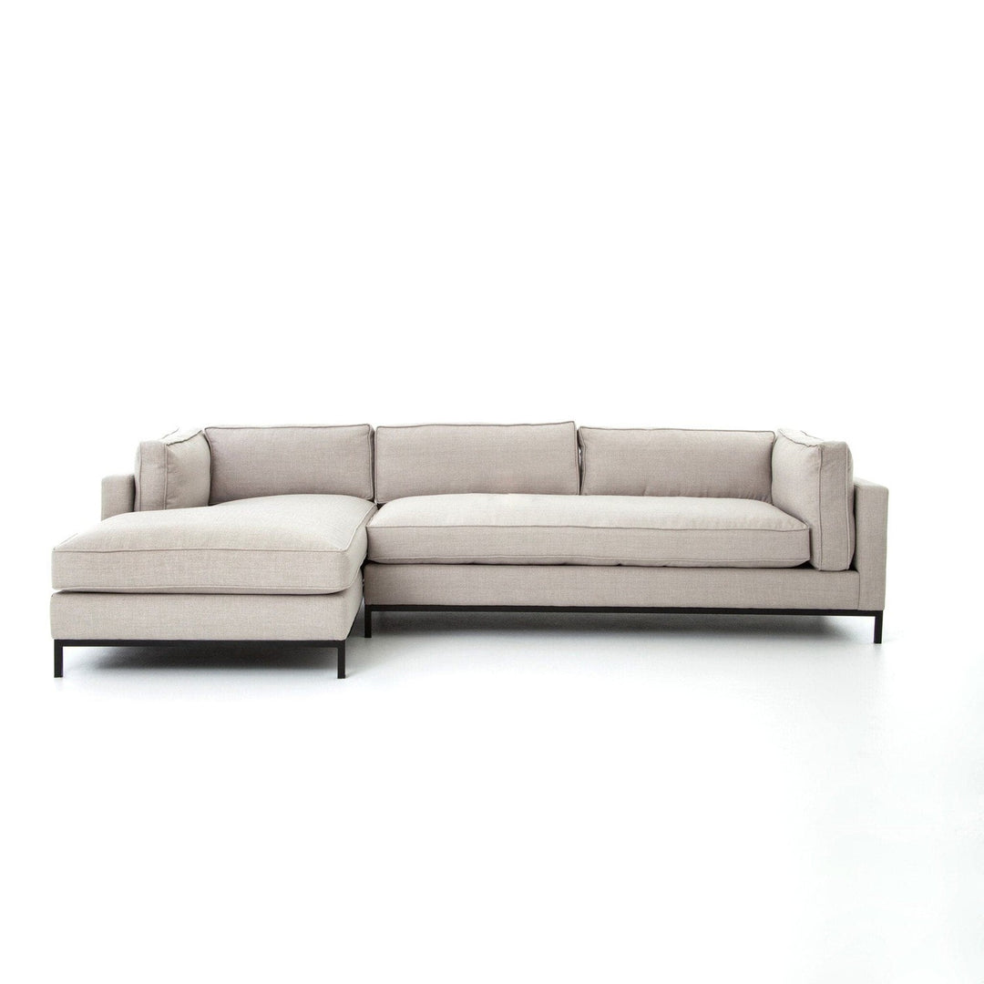 Hudson 2-Piece Chaise Sectional - Bennett Moon - Left Chaise