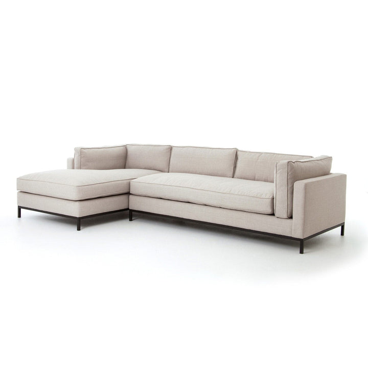 Hudson 2-Piece Chaise Sectional - Bennett Moon - Left Chaise