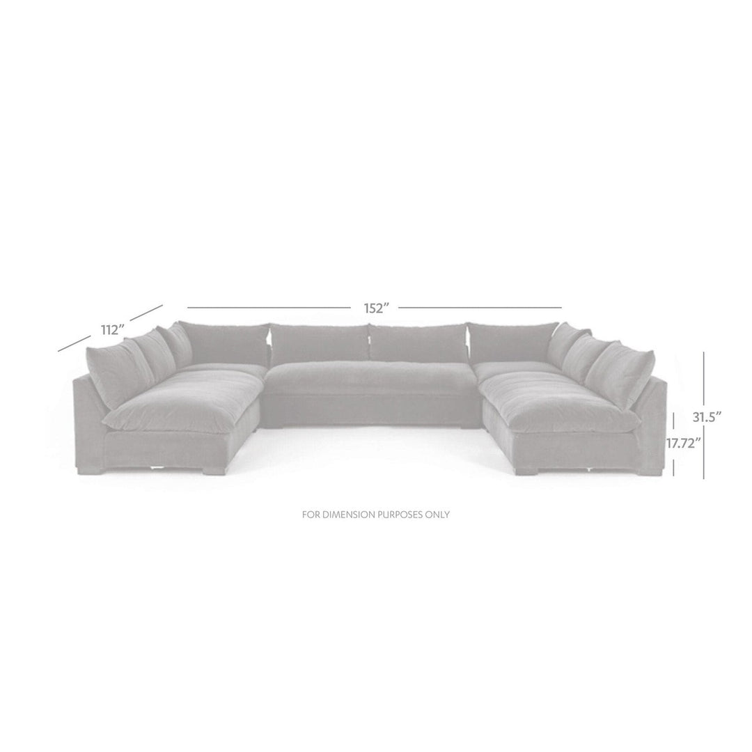 Emerson 5-Piece Sectional - Henry Charcoal - 152"