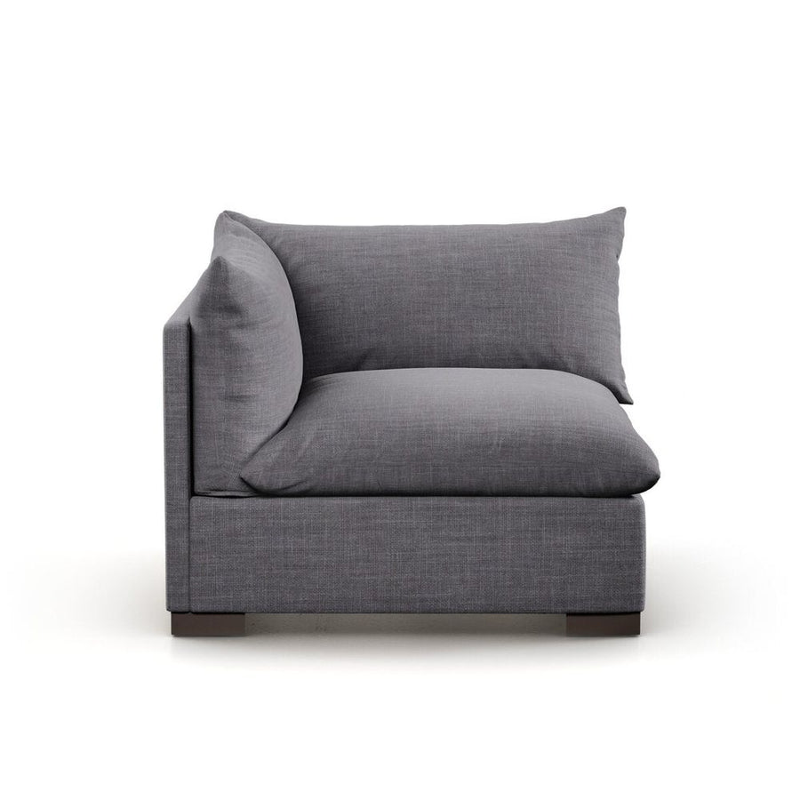 Sectionals: Parts Make Your Own: Coral Sectional - Left Facing Piece - Bennett Charcoal