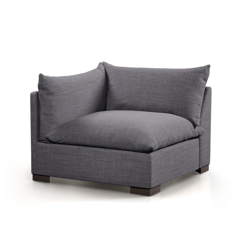 Sectionals: Parts Make Your Own: Coral Sectional - Left Facing Piece - Bennett Charcoal
