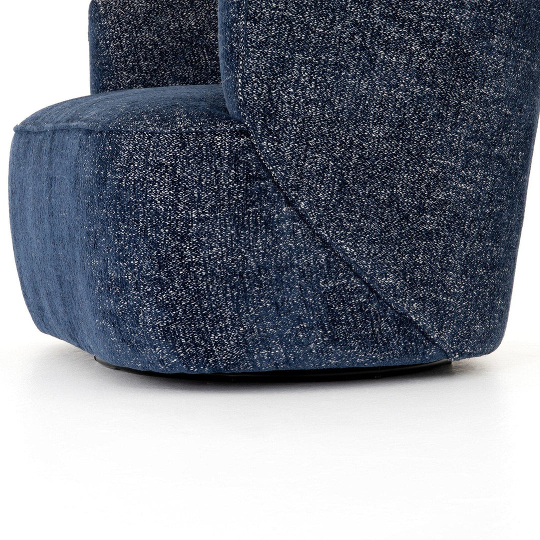 Stella Swivel Chair - Comal Azure