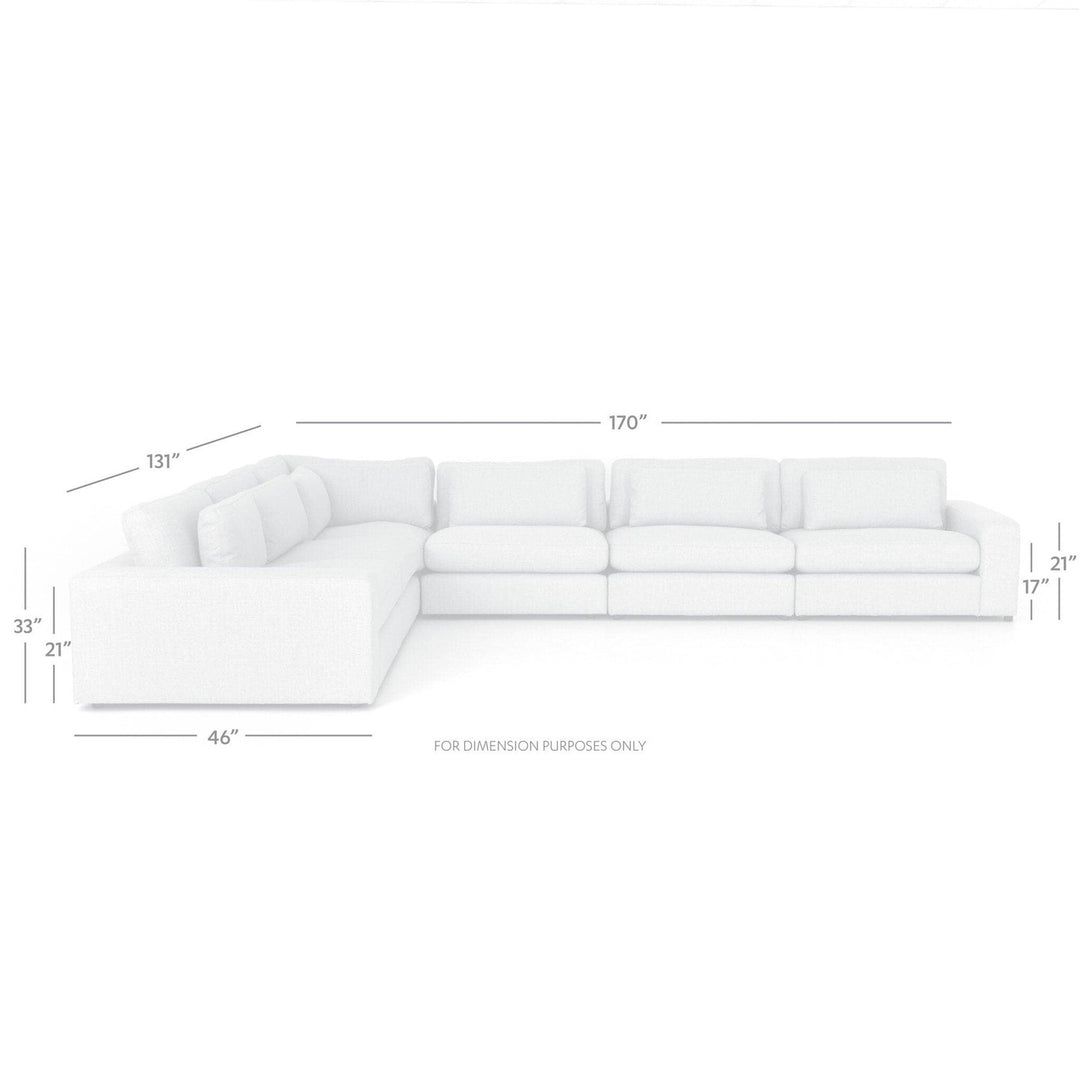 Kingston 6-Piece Sectional - Essence Natural - Without Ottoman