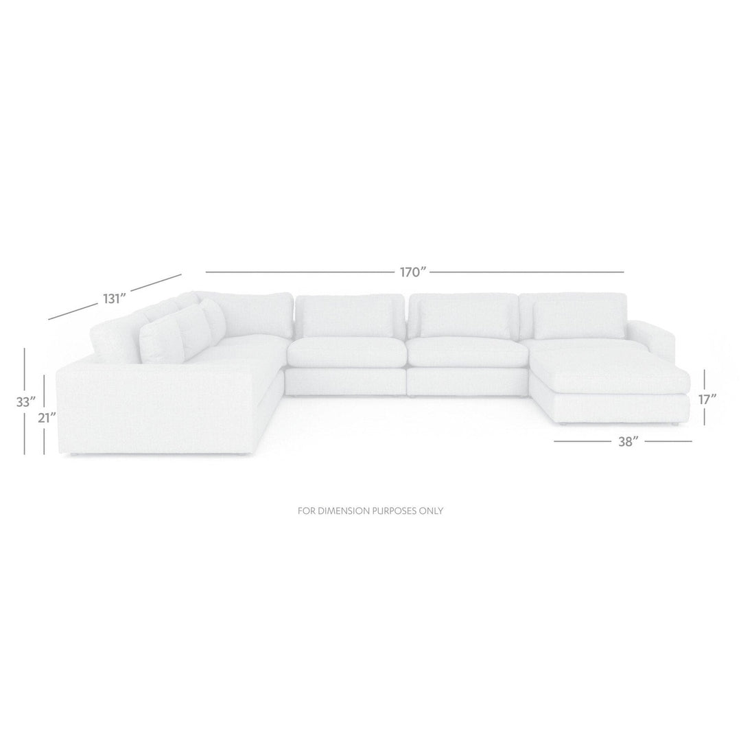 Kingston 6-Piece Sectional - Essence Natural - Without Ottoman