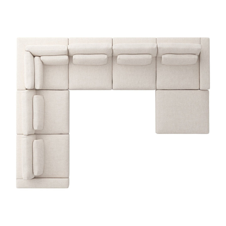 Kingston 6-Piece Sectional - Essence Natural - Without Ottoman