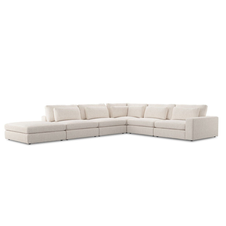 Kingston 5-Piece Sectional - Essence Natural - Raf Sofa W/ Ottoman