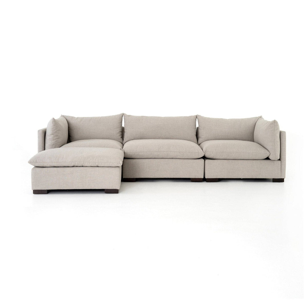 Holden 3-Piece Sectional - Bennett Moon - With Ottoman