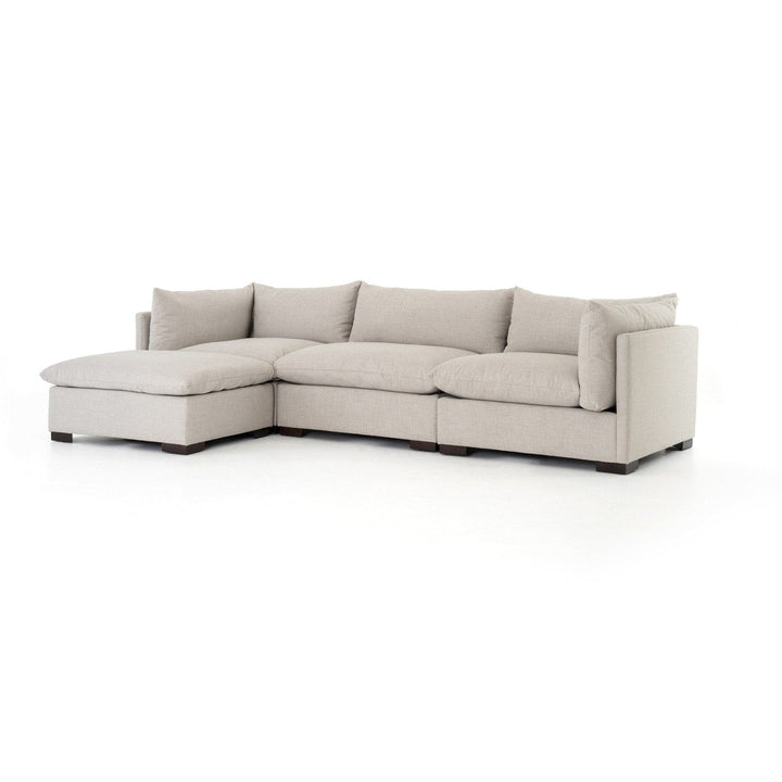 Holden 3-Piece Sectional - Bennett Moon - With Ottoman