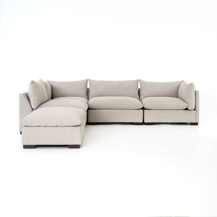 Holden 4-Piece Sectional - Bennett Moon - Right Facing W/ Ottoman