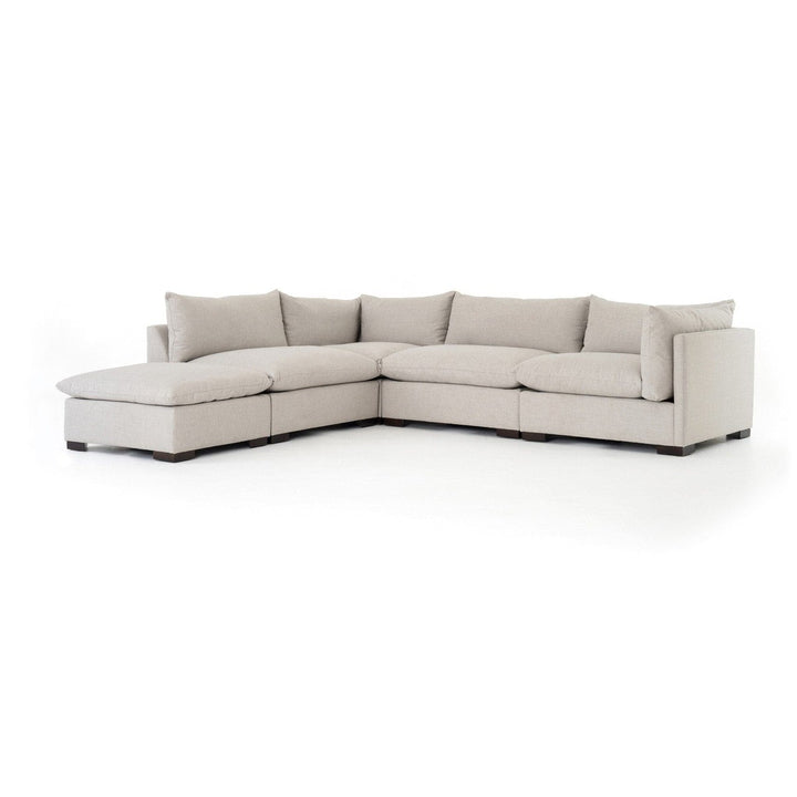 Holden 4-Piece Sectional - Bennett Moon - Right Facing W/ Ottoman