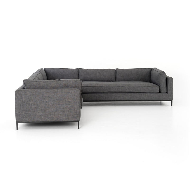 Brooklyn 3-Piece Sectional - Bennett Charcoal