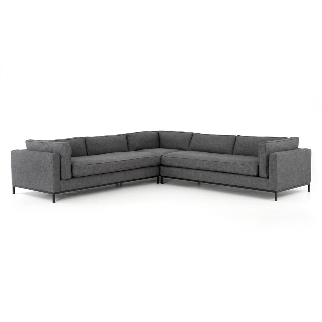 Brooklyn 3-Piece Sectional - Bennett Charcoal