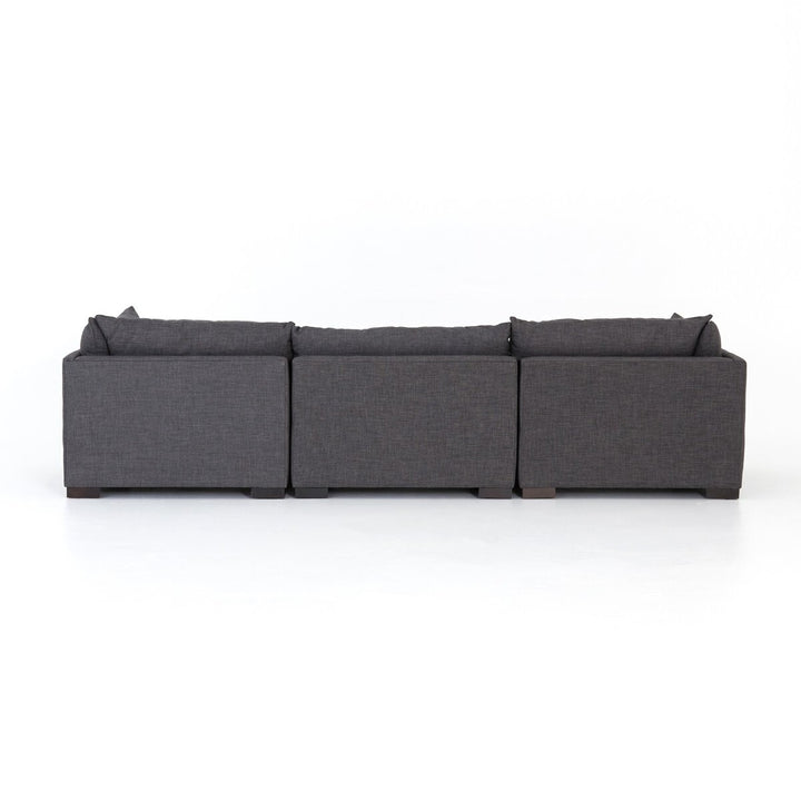 Edgewood 3-Piece Sectional - 3-Piece Sectional Sofa - 117" - Bennett Charcoal