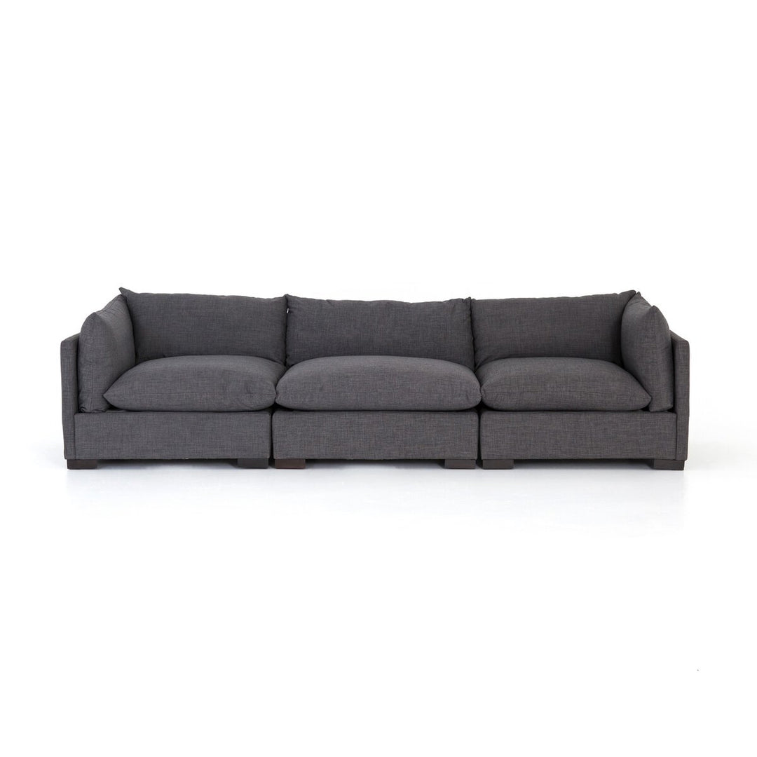 Edgewood 3-Piece Sectional - 3-Piece Sectional Sofa - 117" - Bennett Charcoal