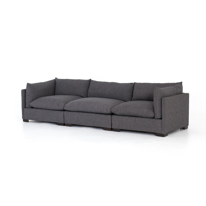 Edgewood 3-Piece Sectional - 3-Piece Sectional Sofa - 117" - Bennett Charcoal