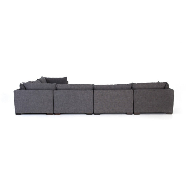 Holden 6-Piece Sectional - Bennett Charcoal - With Ottoman