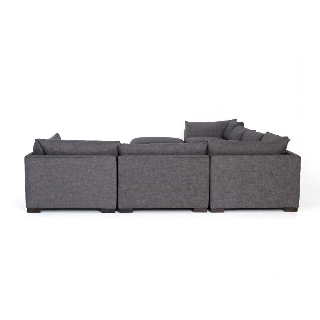 Holden 6-Piece Sectional - Bennett Charcoal - With Ottoman