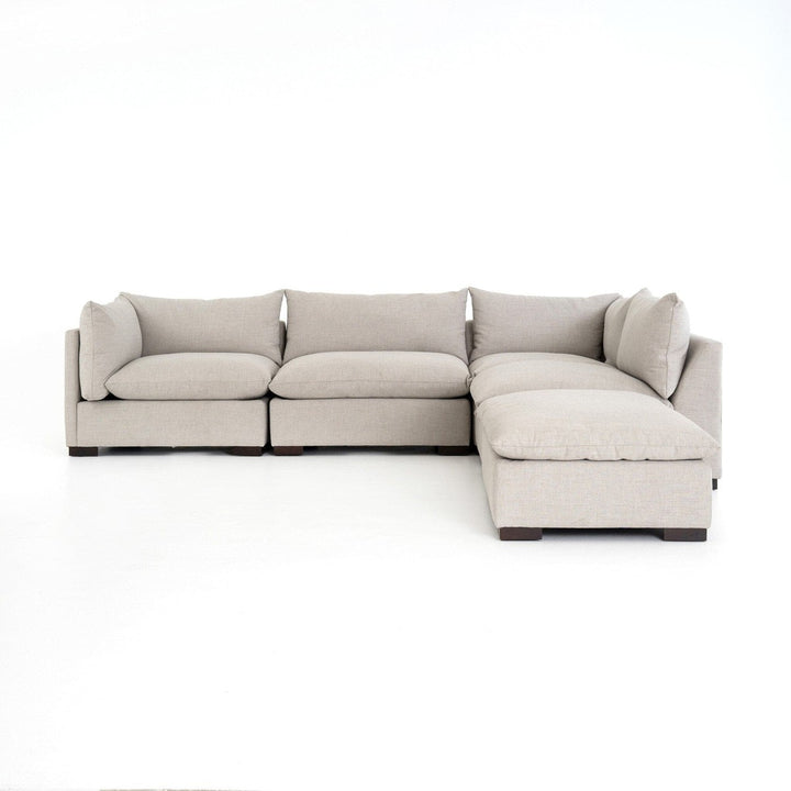 Holden 4-Piece Sectional - Bennett Moon - Left Facing W/ Ottoman