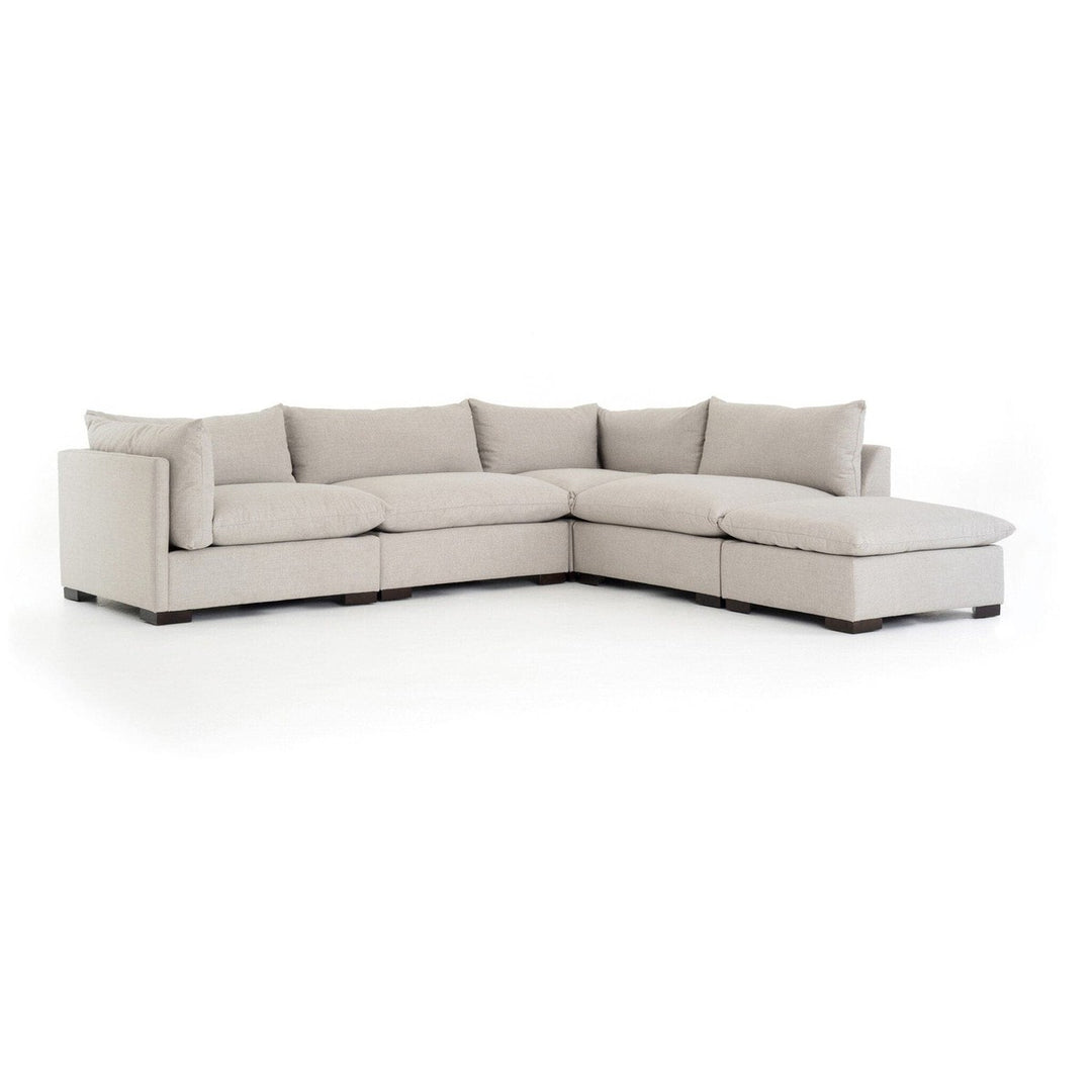 Holden 4-Piece Sectional - Bennett Moon - Left Facing W/ Ottoman