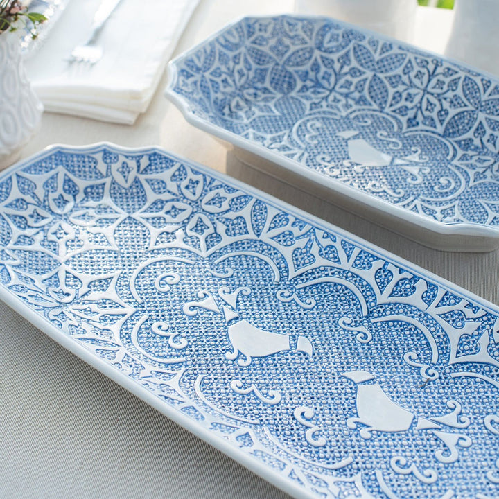 Uccello Blu Oval Platter