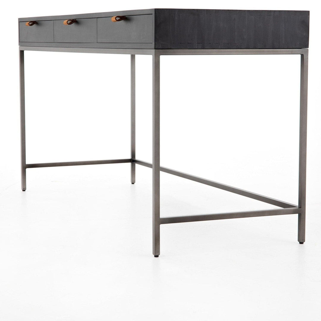 Calvin Modular Writing Desk - Black Wash Poplar