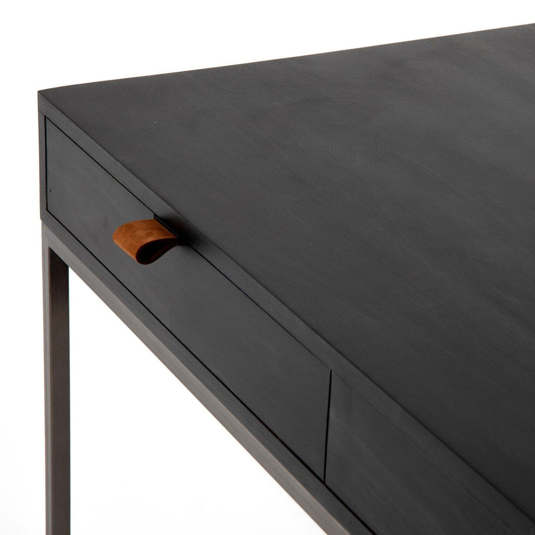 Calvin Modular Writing Desk - Black Wash Poplar