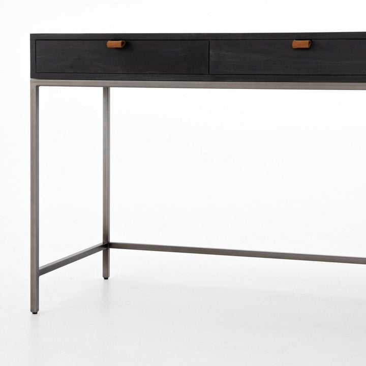 Calvin Modular Writing Desk - Black Wash Poplar