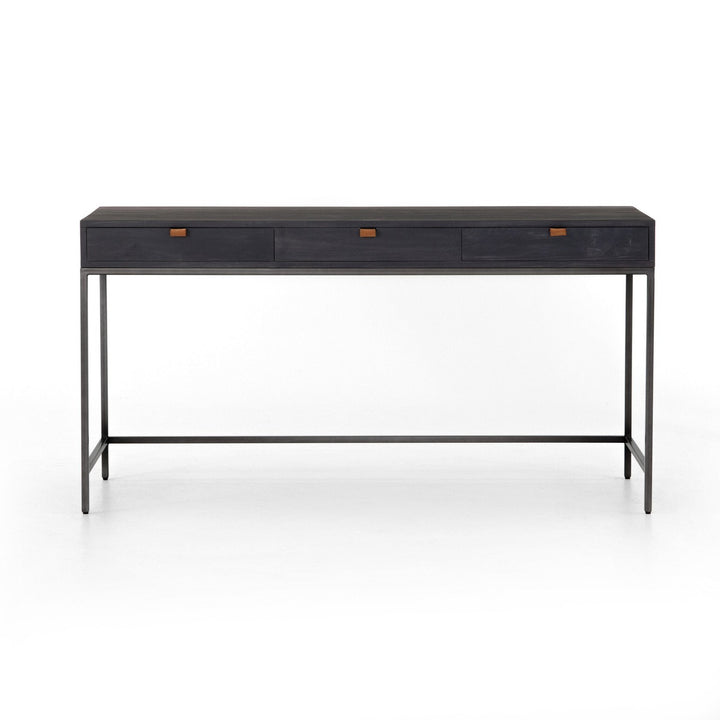 Calvin Modular Writing Desk - Black Wash Poplar