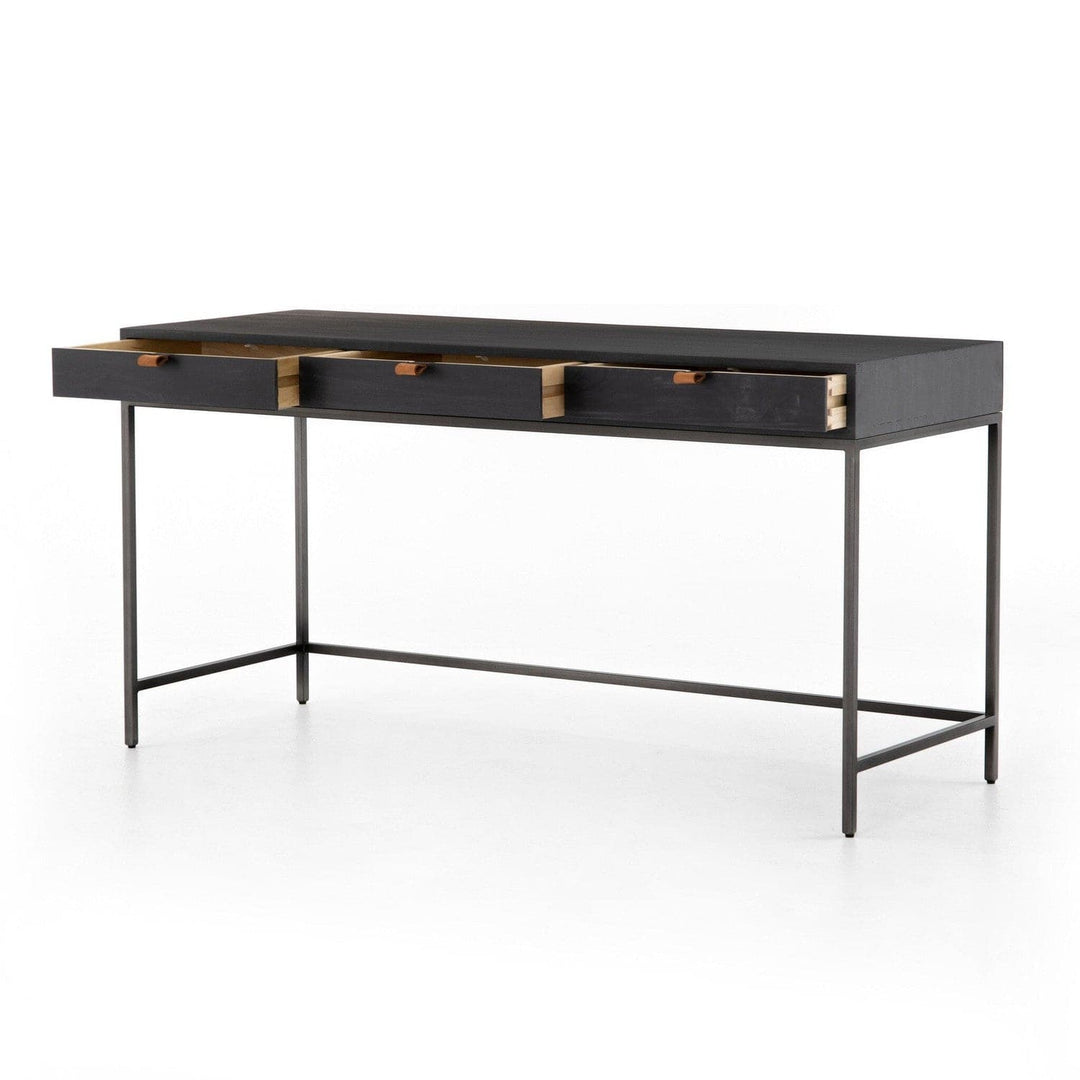 Calvin Modular Writing Desk - Black Wash Poplar